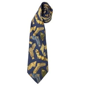 Polo Ralph Lauren vintage men’s silk tie sock design - NOTES